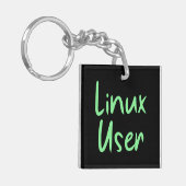 Linux-gebruiker Sleutelhanger (Voorkant Links)