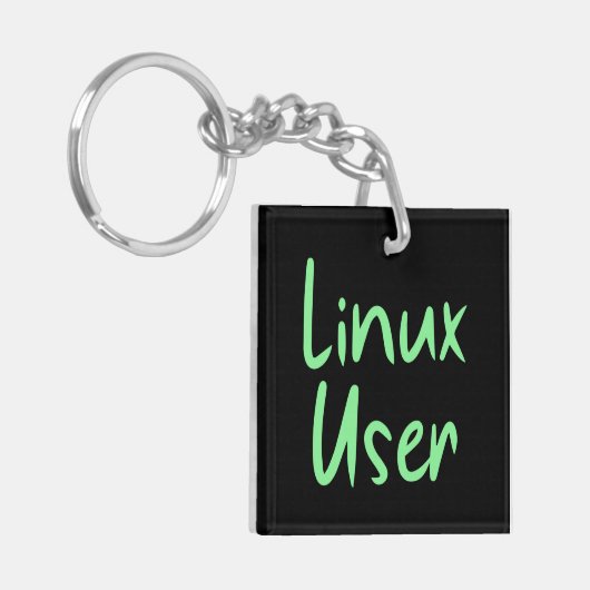 Linux-gebruiker Sleutelhanger (Voorkant Links)