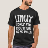Linux geek hacking computerwetenschapper t-shirt (Voorkant)