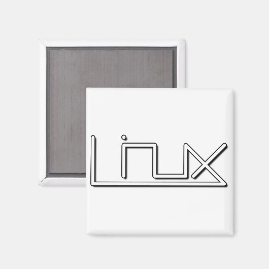 Linux (glad) magneet (Voorkant / Achterkant)