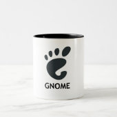 Linux GNOME-1-Mok Tweekleurige Koffiemok (Center)