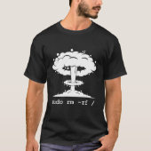 Linux - Grappige Linux Command Sudo RM RF voor Her T-shirt (Voorkant)