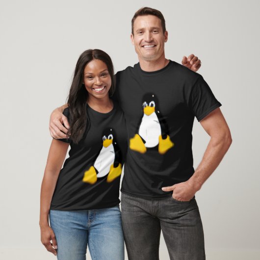 Linux grijs klein t-shirt (Unisex)
