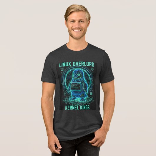 Linux heerser kernel koningen T-Shirt (Voorkant volledig)
