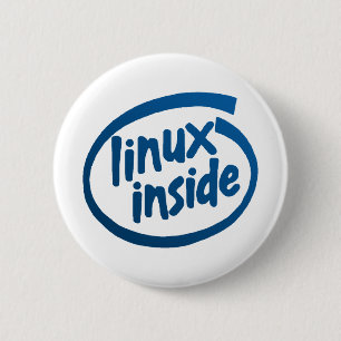 Linux Inside Ronde Button 5,7 Cm