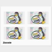 LINUX INSIDE Tux de Linux Penguin Logo Rechthoekige Sticker (Vel)