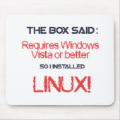 Linux is beter muismat (Voorkant)