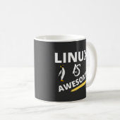 Linux is geweldige software koffiemok (Voorkant rechts)