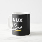 Linux is geweldige software koffiemok (Voorkant links)