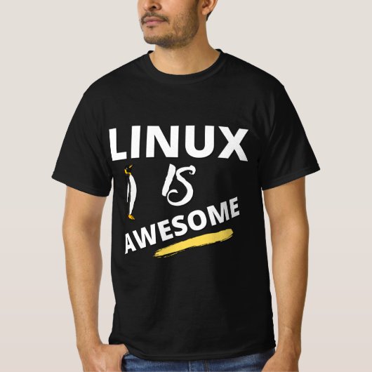Linux is geweldige T-Shirt (Voorkant)