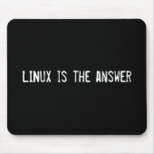 LINUX is het antwoord Muismat (Voorkant)