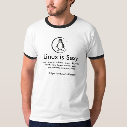 Linux is Sexy T-shirt (Voorkant)