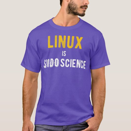 LINUX is SUDO Science T-shirt (Voorkant)