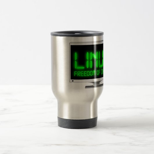 Linux - keuzevrijheid reisbeker (Center)