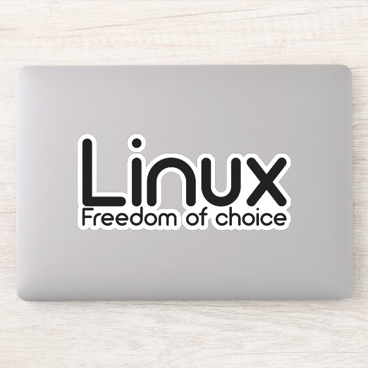 Linux - keuzevrijheid sticker (Computer)