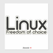 Linux - keuzevrijheid sticker (Vel)