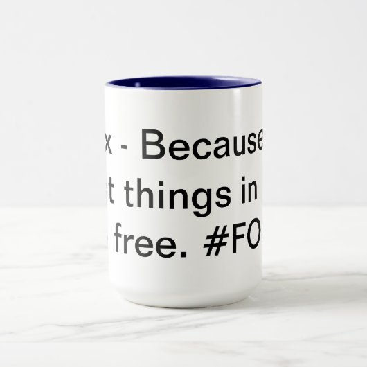 Linux Life 15oz witte Mok (Midden)