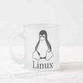 Linux Logo met Tux de Linux Penguin Matglas Koffiemok (Links)