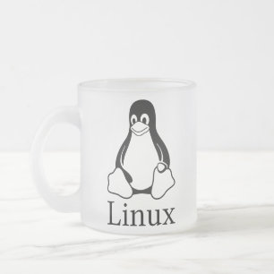 Linux Logo met Tux de Linux Penguin Matglas Koffiemok