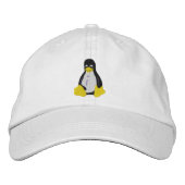 Linux-logo met Tux de pinguïn Geborduurde Pet (Voorkant)