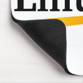 Linux-Logo met Tux-producten Muismat (Hoek)