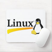 Linux-Logo met Tux-producten Muismat (Met muis)