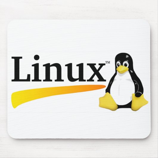 Linux-Logo met Tux-producten Muismat (Voorkant)