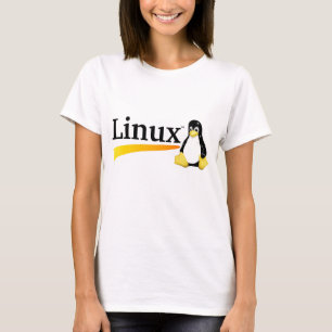 Linux-Logo met Tux-producten T-shirt