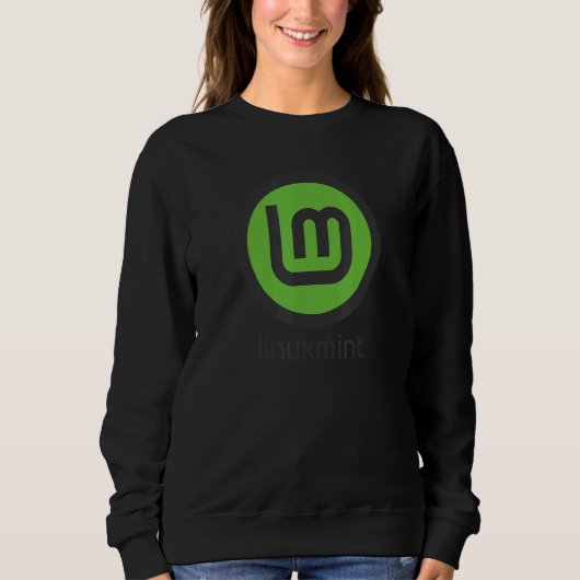 Linux Mint Besturingssysteem Groen Debian Ubuntu D Trui (Voorkant)