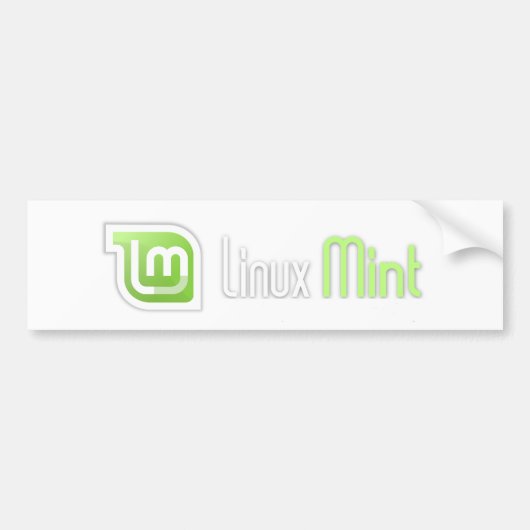 Linux Mint Bumpersticker (Voorkant)
