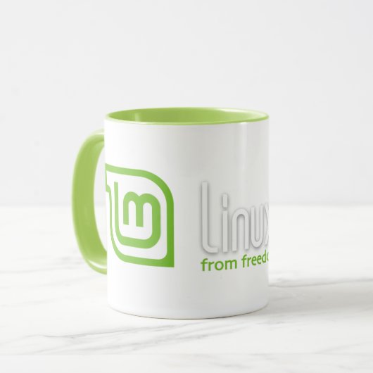 Linux Mint Coffee-Mok Mok (Voorkant links)