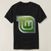 Linux Mint Fit T-Shirt (Design voorkant)