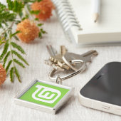 Linux Mint Logo Sleutelhanger (Zijkant)