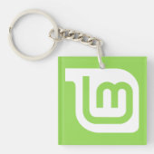 Linux Mint Square Sleutelhanger (voorkant)