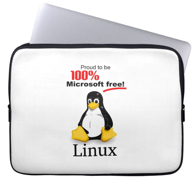 Linux Neopreen Laptop Sleeve 13" - Microsoft Grati (Voorkant)