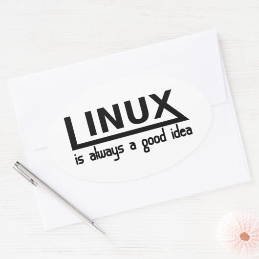 Linux Ovale Sticker (Envelop)