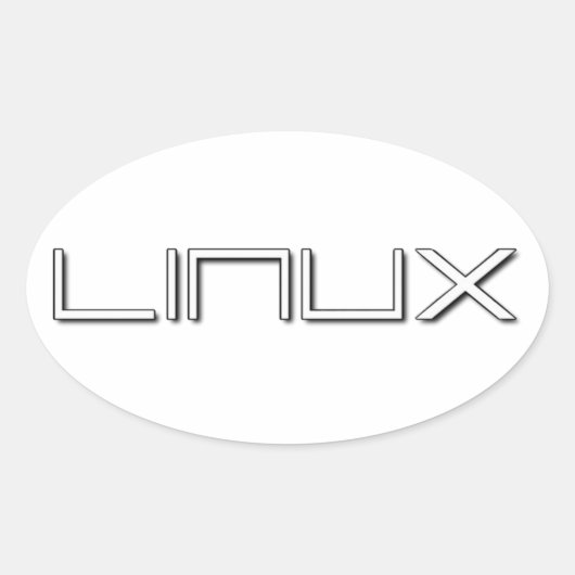 LINUX OVALE STICKER (Voorkant)