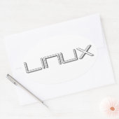 LINUX OVALE STICKER (Envelop)