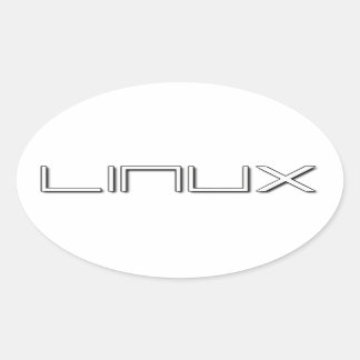 LINUX OVALE STICKER
