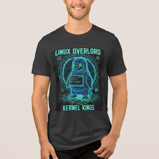 Linux overlord kernel kings T-Shirt (Voorkant)