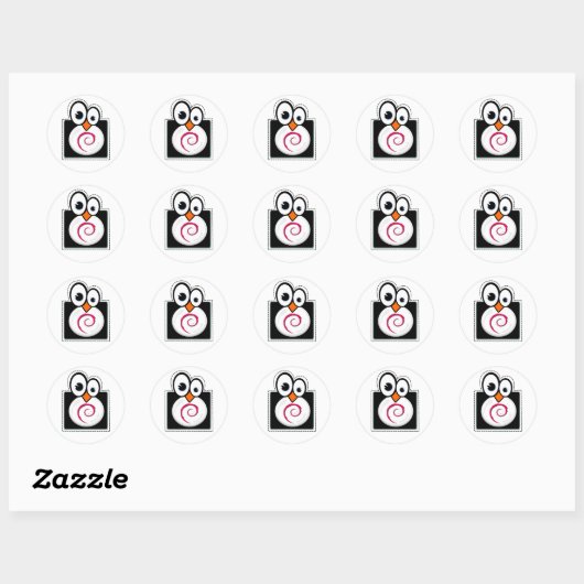 Linux Penguin Debian Sticker (Vel)