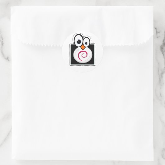 Linux Penguin Debian Sticker (Tas)