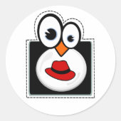 Linux Penguin Redhat Sticker (Voorkant)