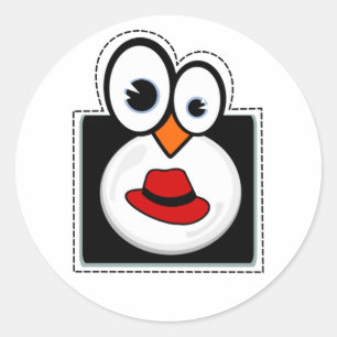 Linux Penguin Redhat Sticker