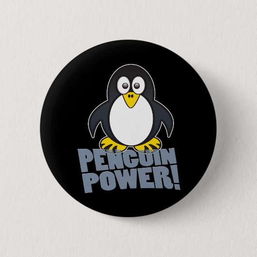 Linux Penguin Ronde Button 5,7 Cm (Voorkant)