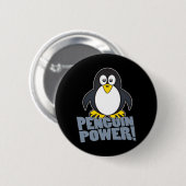 Linux Penguin Ronde Button 5,7 Cm (Voorkant /achterkant)