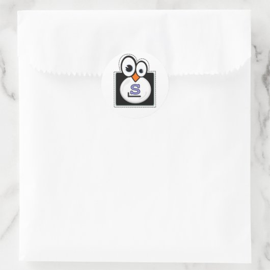 Linux Penguin Slackware Sticker (Tas)