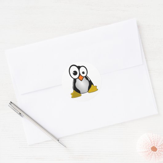 Linux Penguin Sticker (Envelop)
