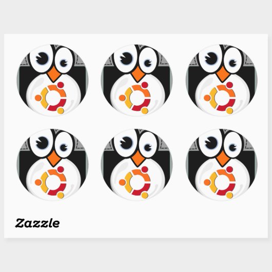 Linux Penguin Ubuntu Sticker (Vel)