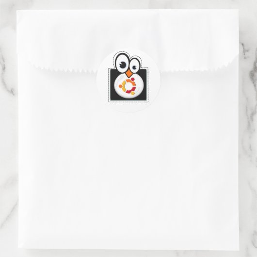 Linux Penguin Ubuntu Sticker (Tas)